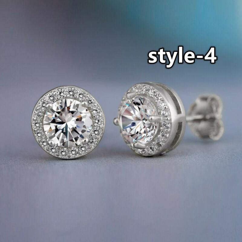 Huitan Mode Geometriska Kvinnor Stud Örhängen Cubic Zirconia Bröllopsfest Dagliga Bärbara Modesmycken Hot Dropshipping