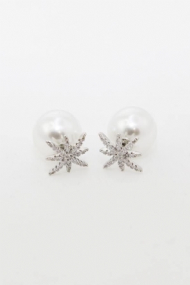 Imitation Pearl Star Stud Örhängen