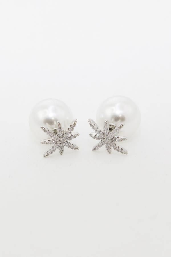 Imitation Pearl Star Stud Örhängen