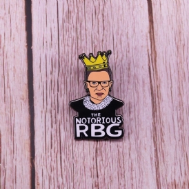 Ökänd Rbg Feminism Badge Ruth Ginsburg Kvinnor Jämställdhet Brosch