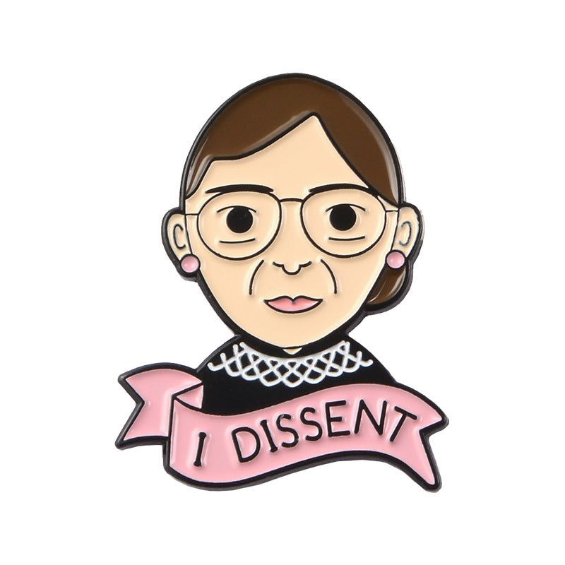 Ruth Bader Ginsburg Brosch Feminist Emblem