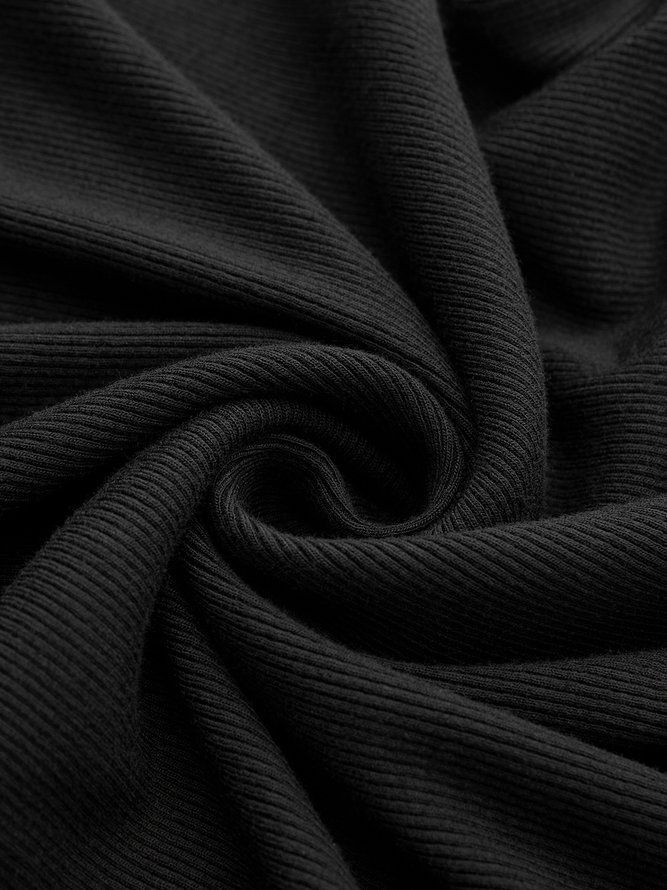 Höst Hög Elasticitet Turtleneck Enkel Långärmad Daily T-Shirt