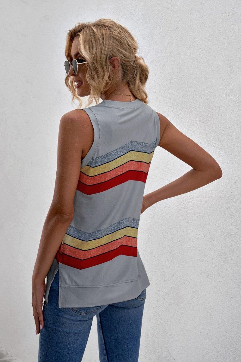 Color Block Stripes Linne