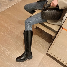 Casual Flat Retro High-Top Knight Stövlar Boots