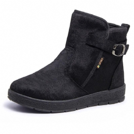 Kvinnor Comfy Varmt Foder Spänne Slip On Snow Stövlar Boots