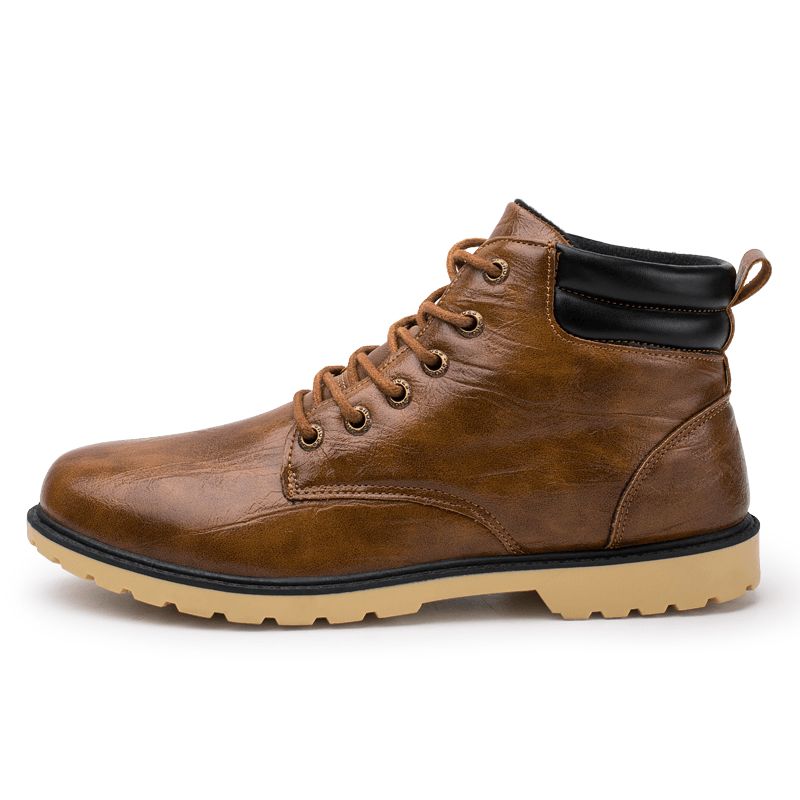 Män Retro Outdoor Comfy Halksäkra Casual Tooling Stövlar Boots