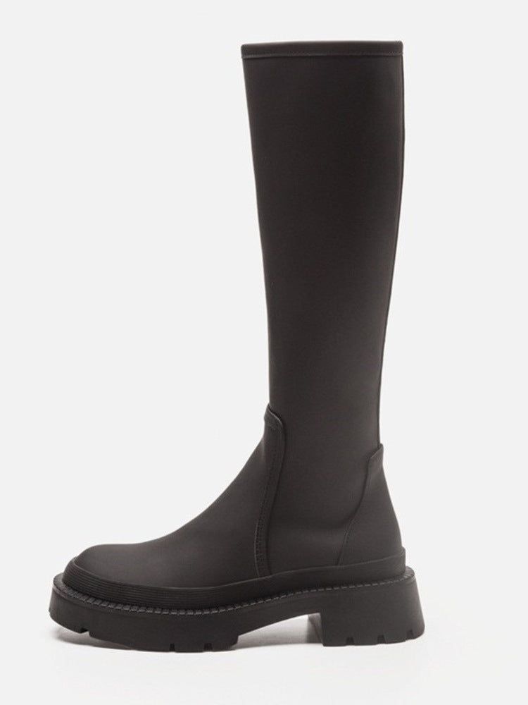 Nya Winter Plus Velvet Slimming Knight Stövlar Boots