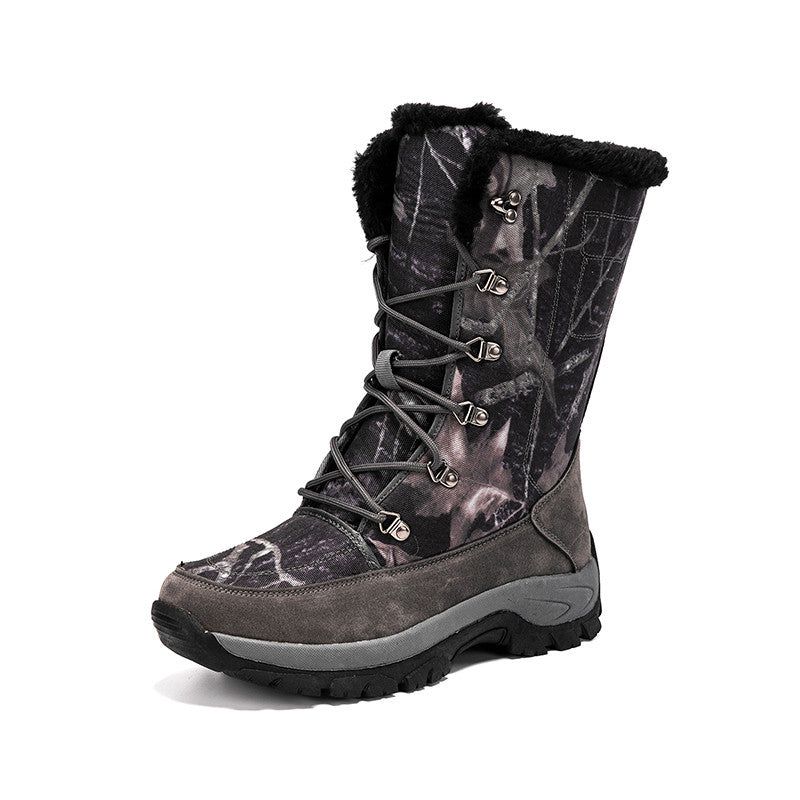 Vinter Utomhus Tjocka Bomullsskor High-Top Plus Velvet Skor