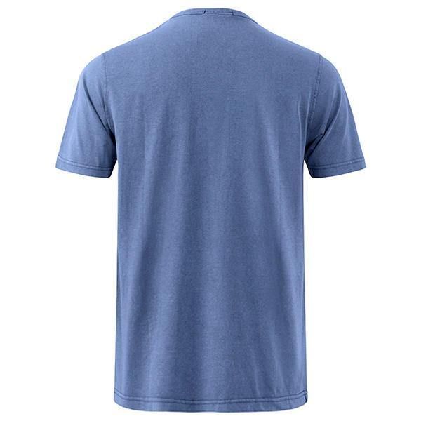 Sommar Casual V-Hals Komfort T-Shirt I Bomull Herrmode Bröstficka Toppar T-Shirts