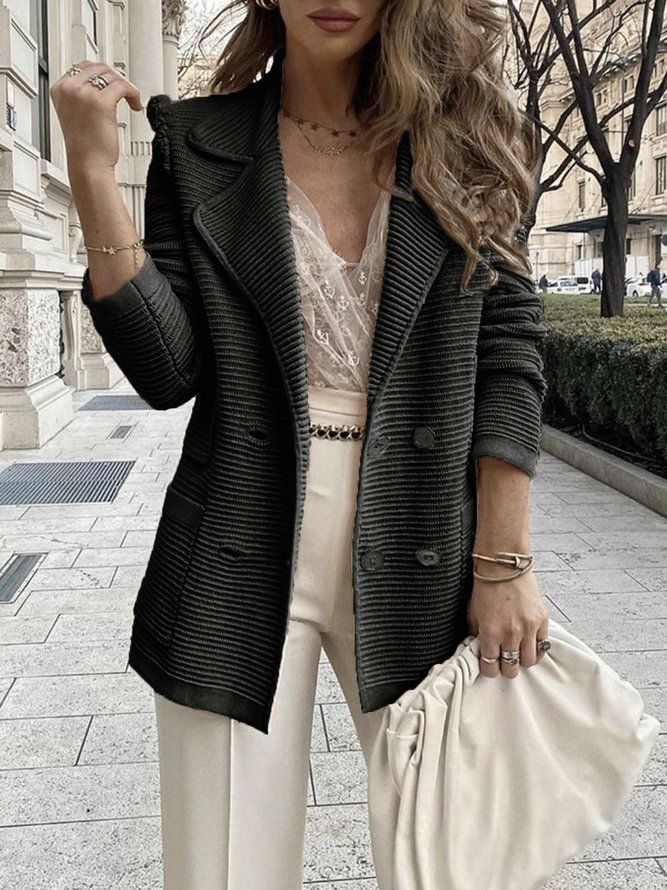 Sjalkrage Elegant Lossa Daily Long Sleeve Coat