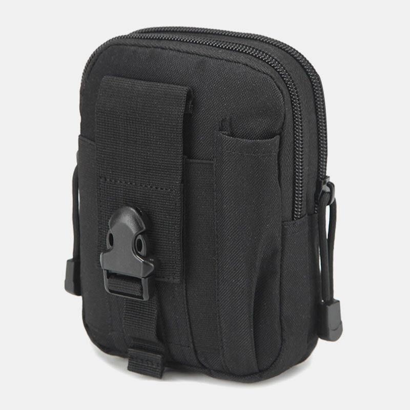 Män Kamouflager Stor Kapacitet Vattentät 6 Tums Telefonväska Outdoor Sport Midjeväska Tactical Bag