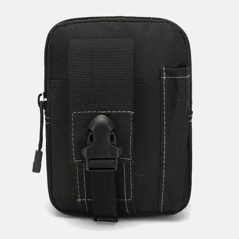 Män Kamouflager Stor Kapacitet Vattentät 6 Tums Telefonväska Outdoor Sport Midjeväska Tactical Bag