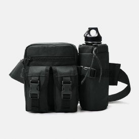 Män Nylon Kamouflage Multifunktion Utomhus Vattenflaska Midjeväska Tactical Bag