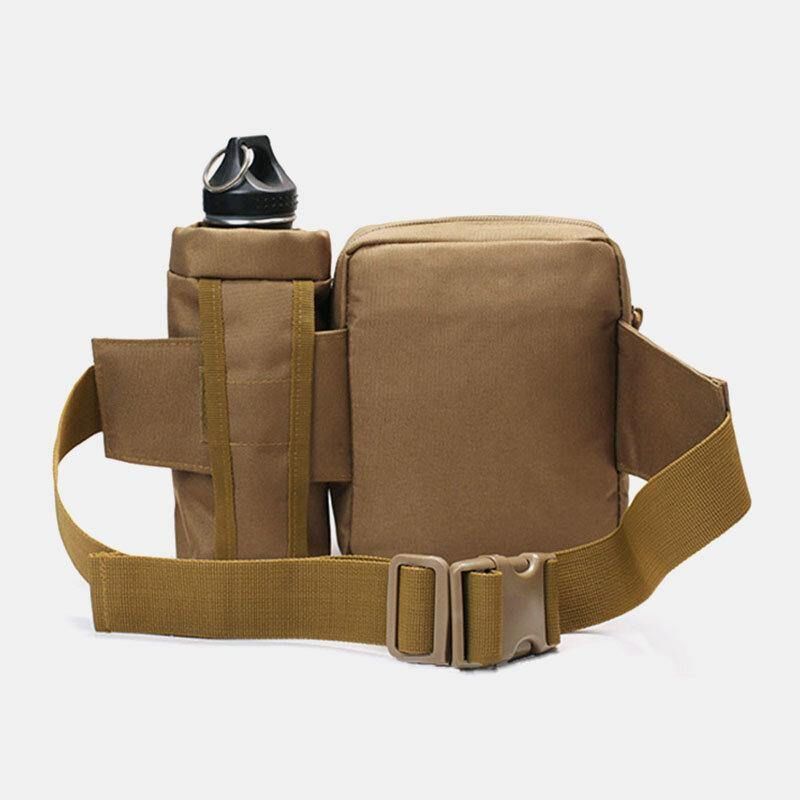 Män Nylon Kamouflage Multifunktion Utomhus Vattenflaska Midjeväska Tactical Bag