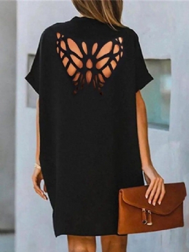 Daily Loose Butterfly Urban Devore Eyelet Dress