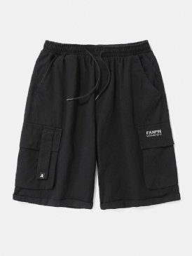 Casual Cargo Shorts För Män Med Dragsko