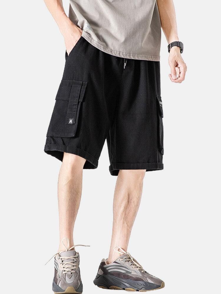 Casual Cargo Shorts För Män Med Dragsko