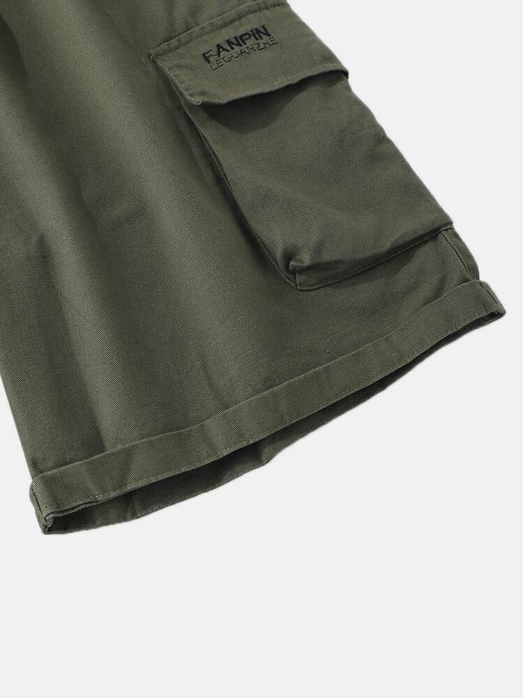 Casual Cargo Shorts För Män Med Dragsko