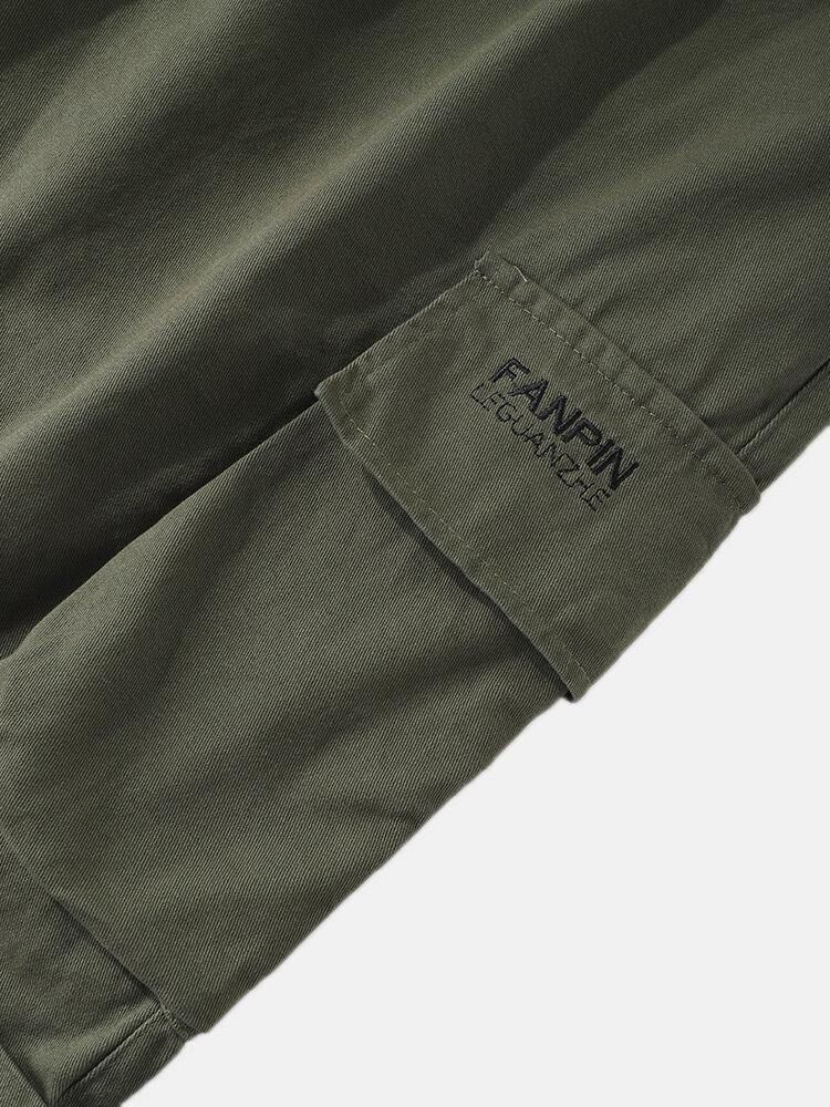 Casual Cargo Shorts För Män Med Dragsko