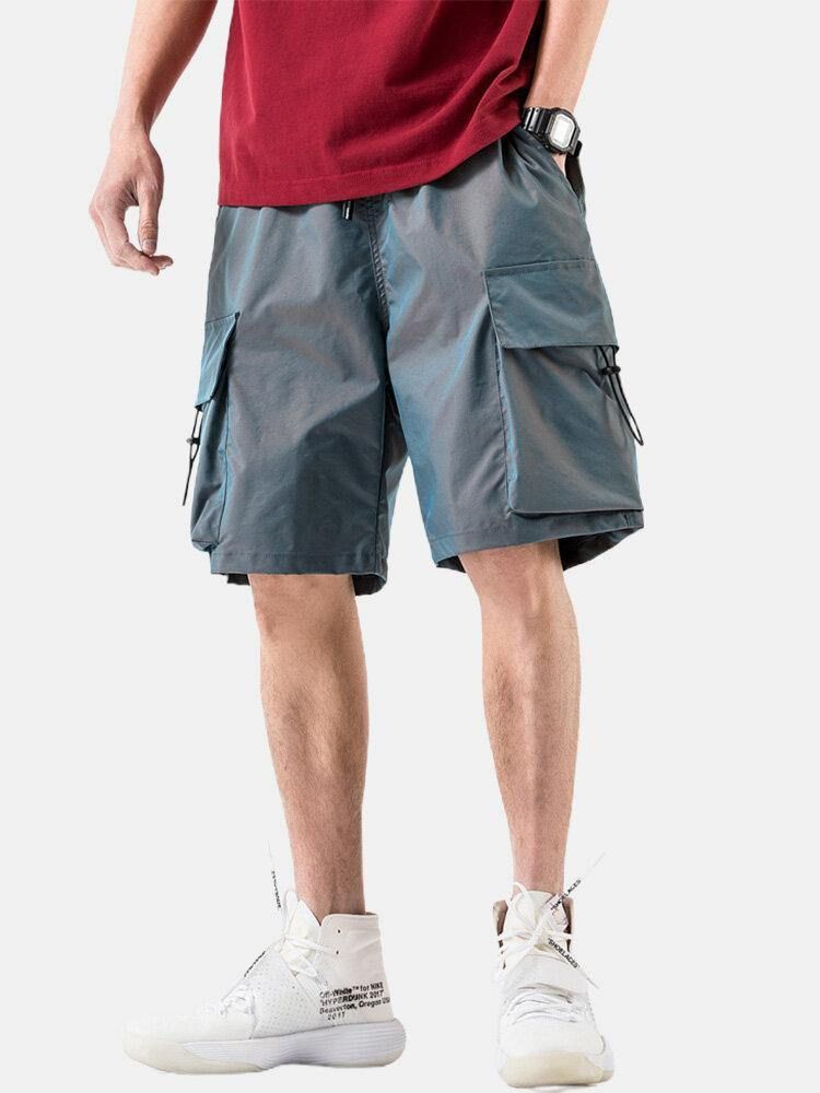 Casual Cargo Shorts Med Dragsko För Män