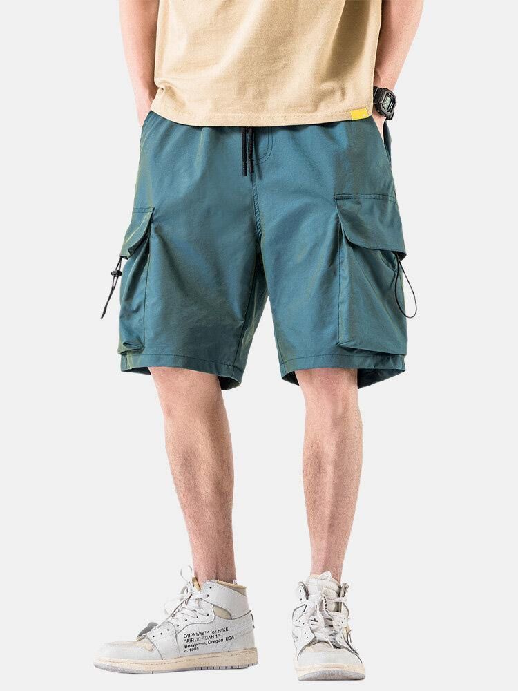 Casual Cargo Shorts Med Dragsko För Män