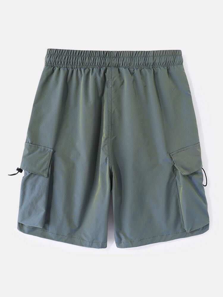 Casual Cargo Shorts Med Dragsko För Män