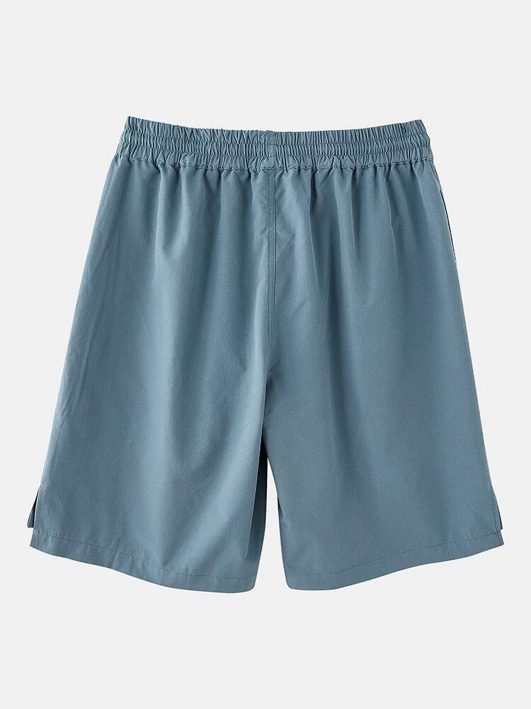 Casual Dragsko För Män Andas Elastisk Midja Passform Bekväma Fickshorts