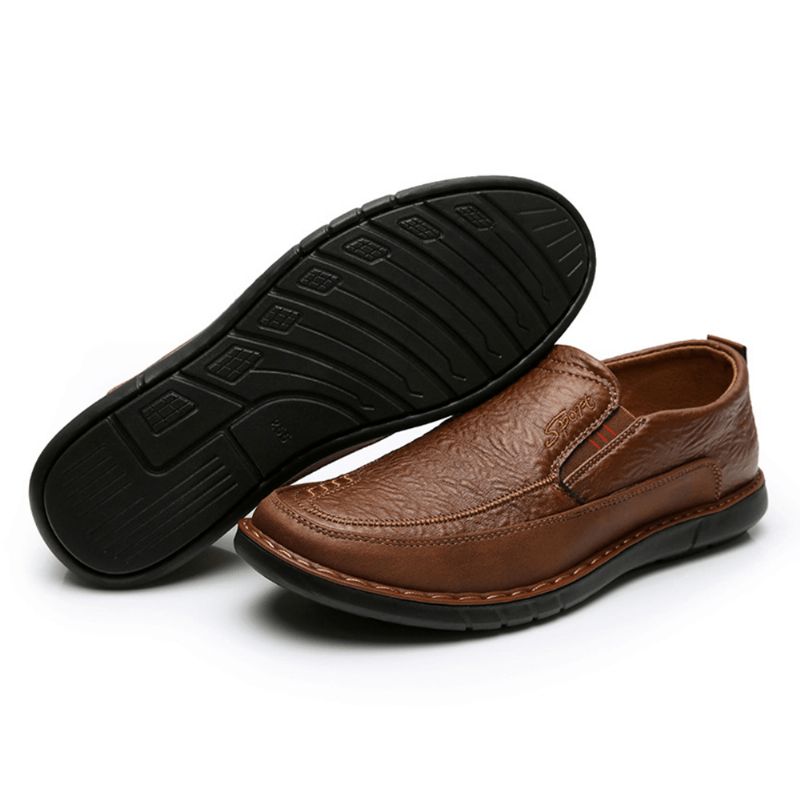 Män Halkbeständig Slip On Elastic Band Mjuk Sula Causal Daily Oxfords