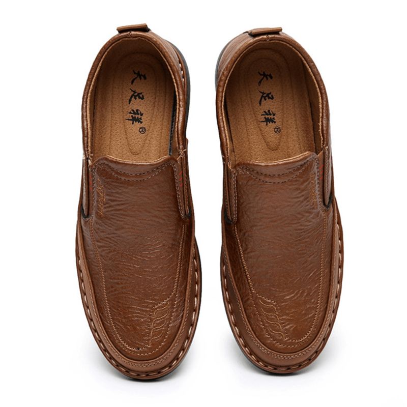 Män Halkbeständig Slip On Elastic Band Mjuk Sula Causal Daily Oxfords