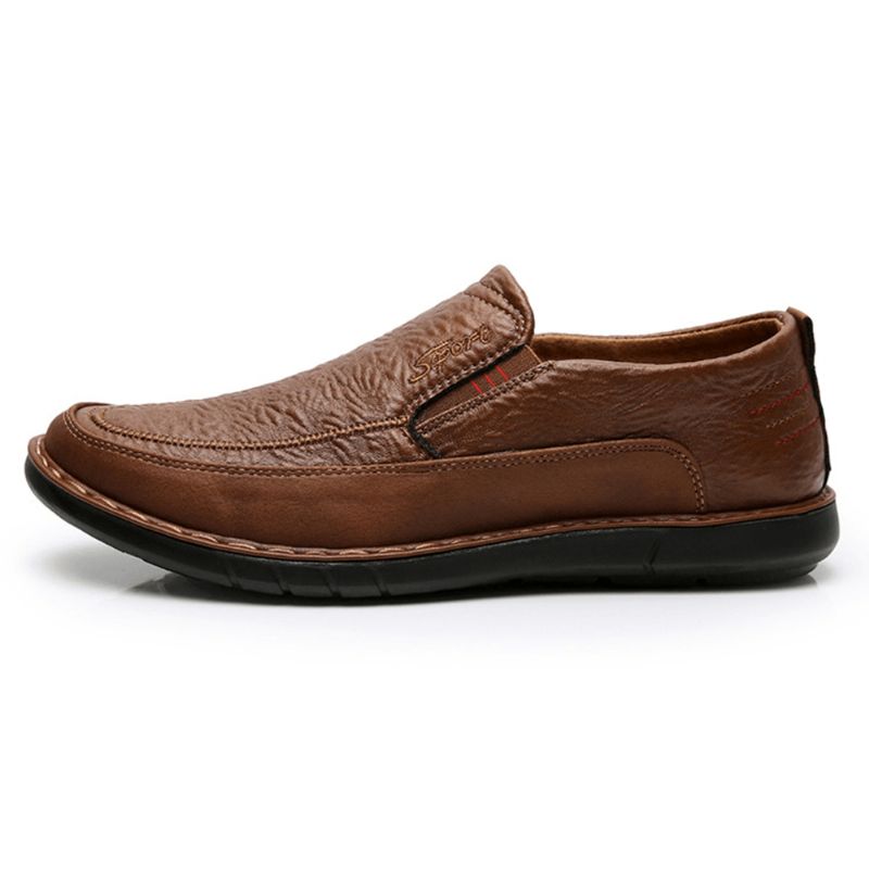 Män Halkbeständig Slip On Elastic Band Mjuk Sula Causal Daily Oxfords