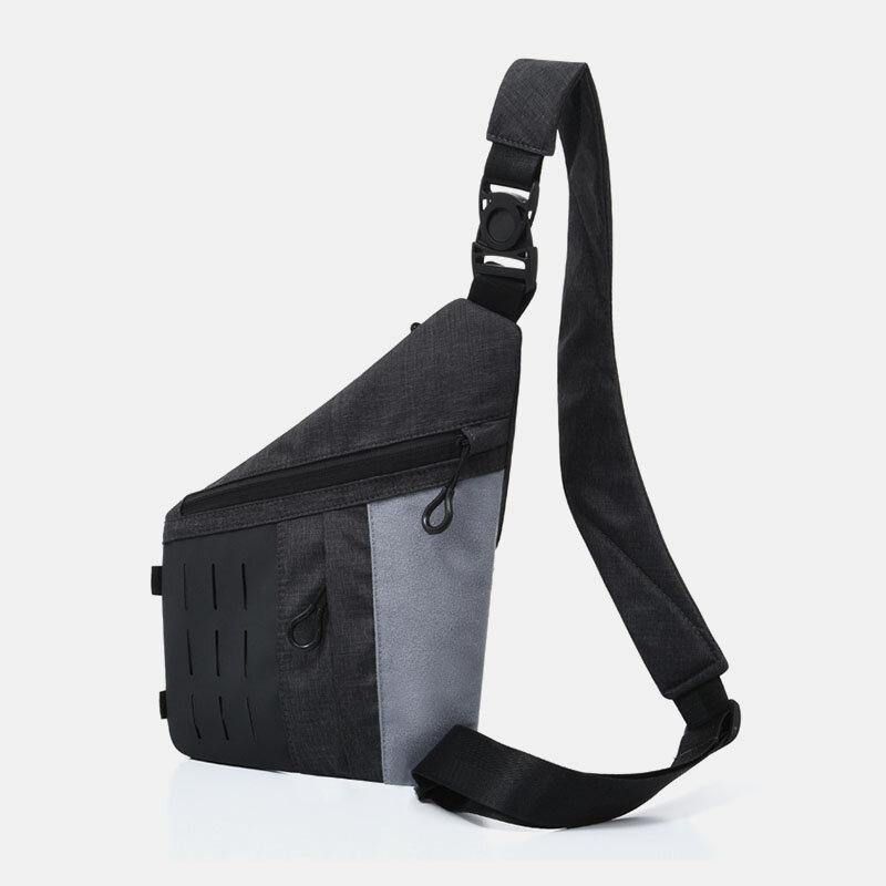 Herr Sport Multi-Fickor Stöldskydd Crossbody Bag Bröstväska Sling Bag