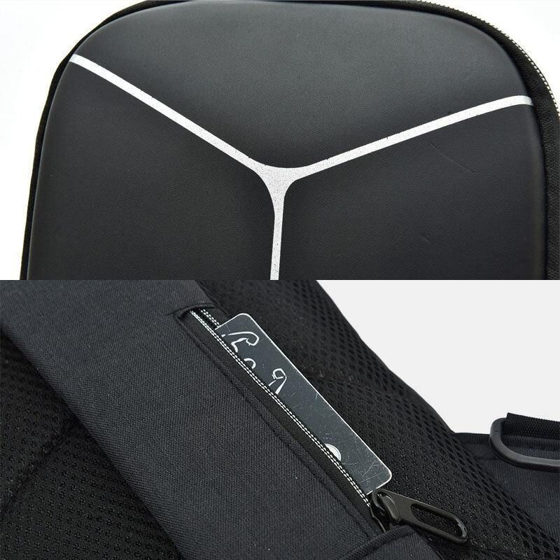 Män Nylon Usb Laddning Casual Outdoor Brief Chest Bag Axelväska