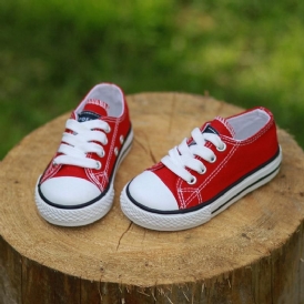 Boy'S Plain Canvas Sneakers