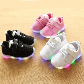 Glödande Led-Sommarsneakers För Barn