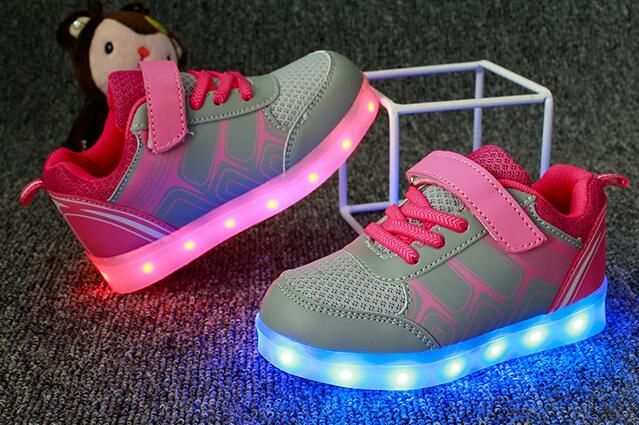 Led Sports Sneakers För Barn