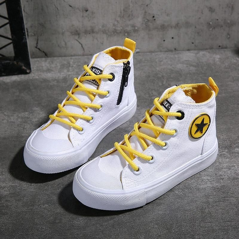 Pojkar High-Top Canvas Skor