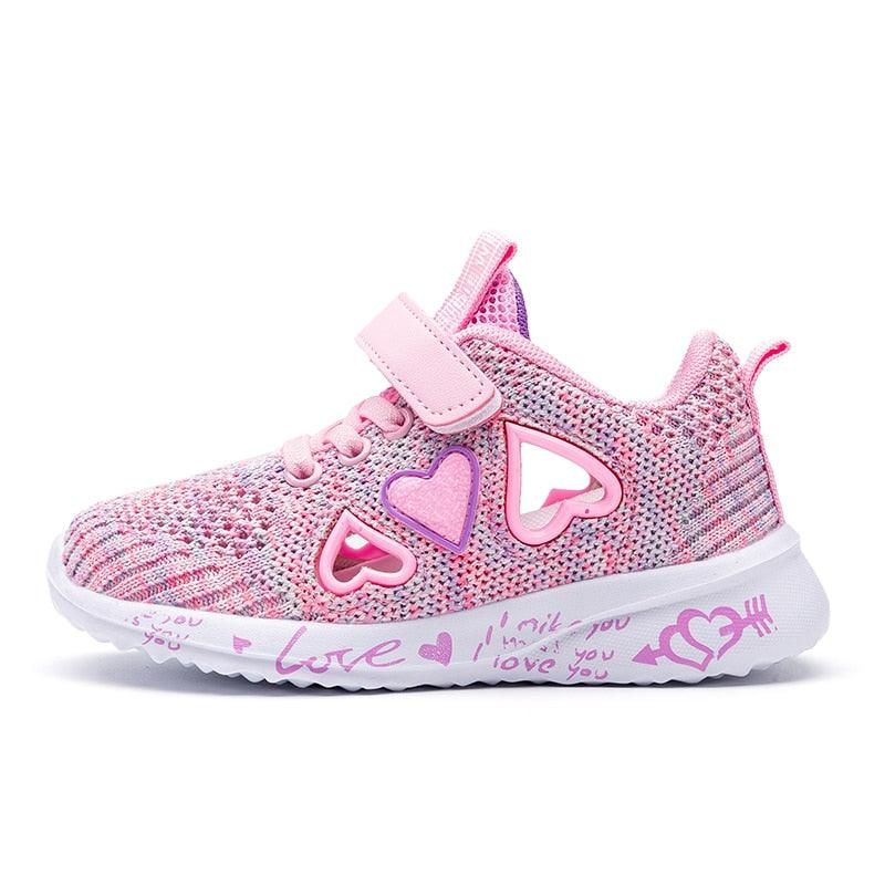 Rosa Vattentäta Sneakers För Tjejer