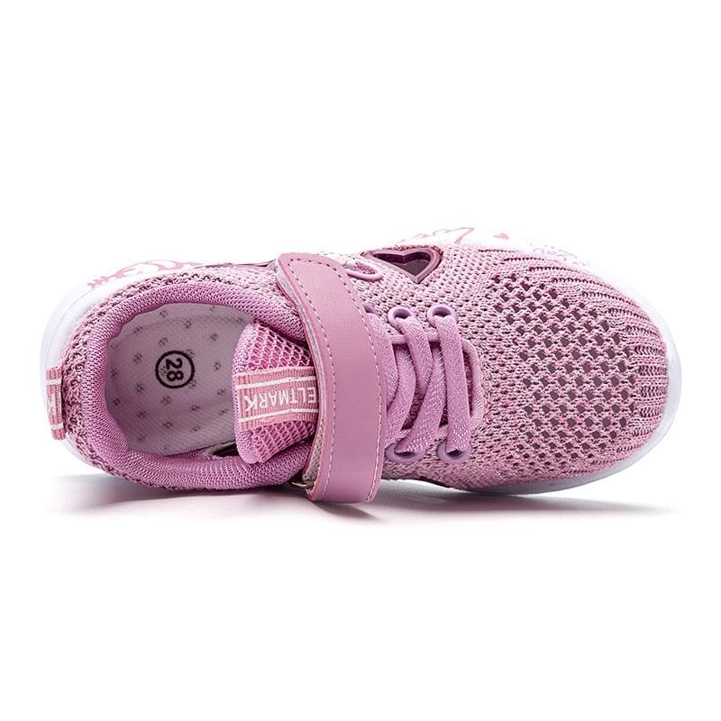 Rosa Vattentäta Sneakers För Tjejer