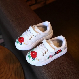 Sneakers För Romantiska Flickor Med Blommor