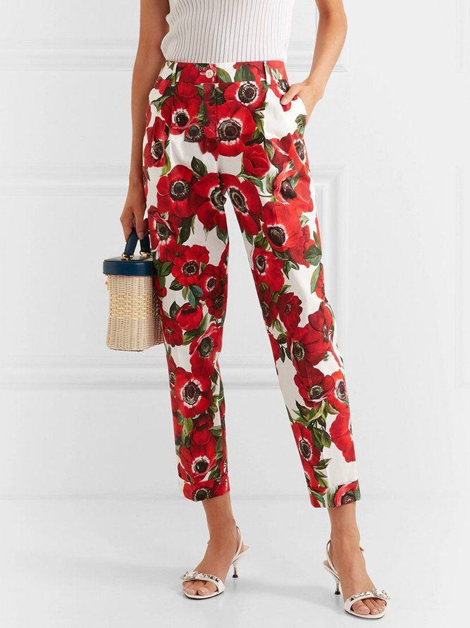 Floral Lady Regular Fit-Byxor