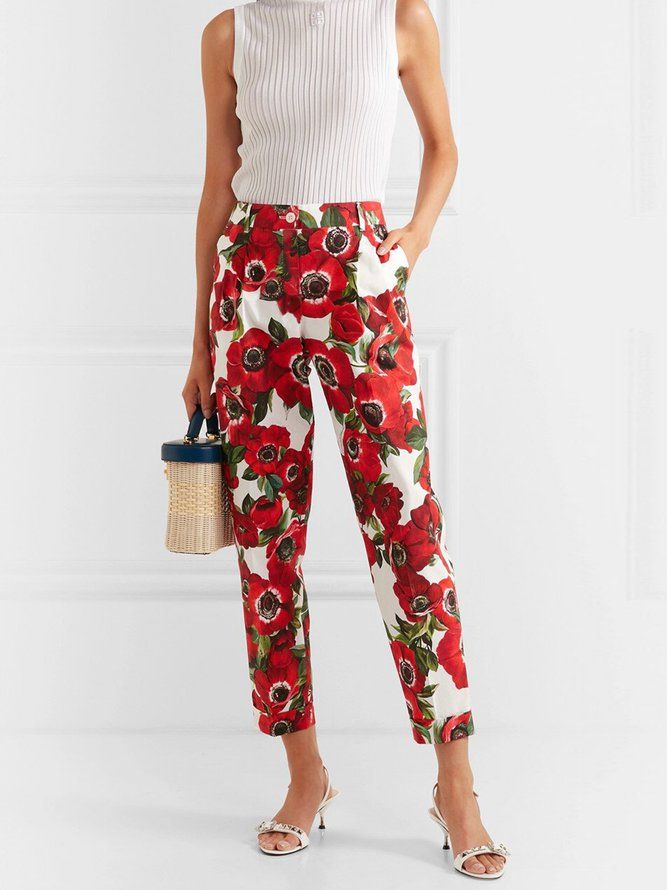 Floral Lady Regular Fit-Byxor