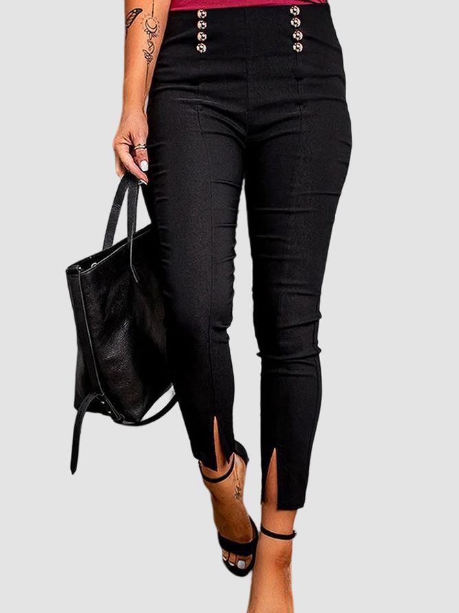 Höst High Elasticity H-Line Vanliga Daily Leggings Slim Fit Byxor