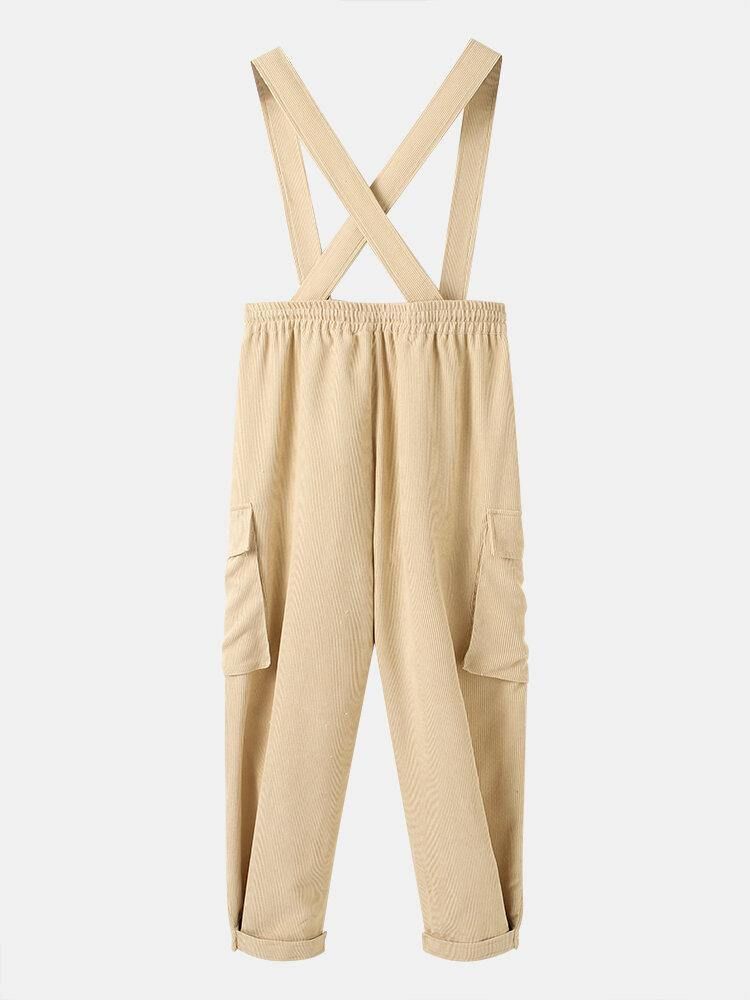 Manchester Manchester Dragsko Strappy Cargo Jumpsuit Med Ficka