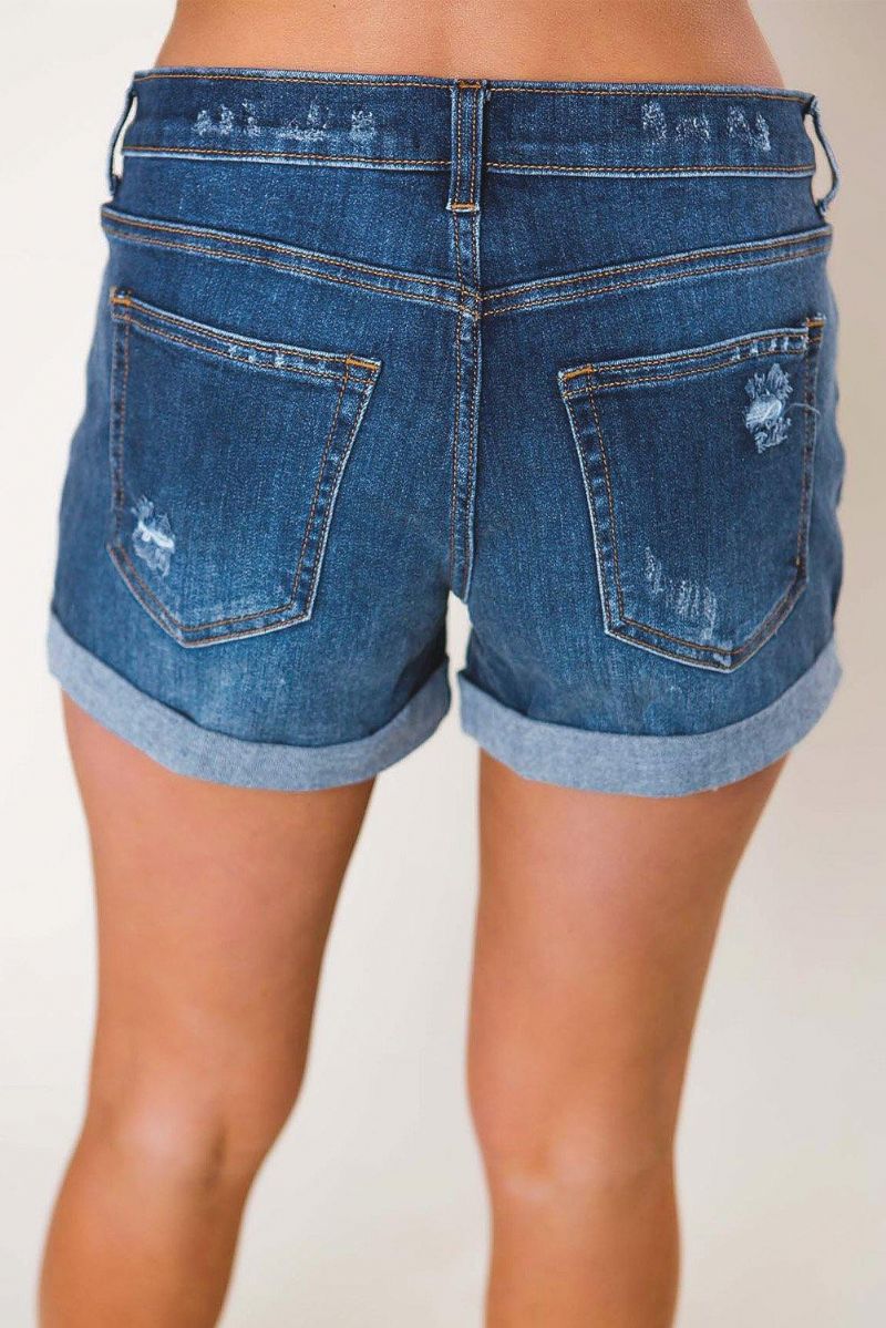 Medium Wash Vikta Jeansshorts