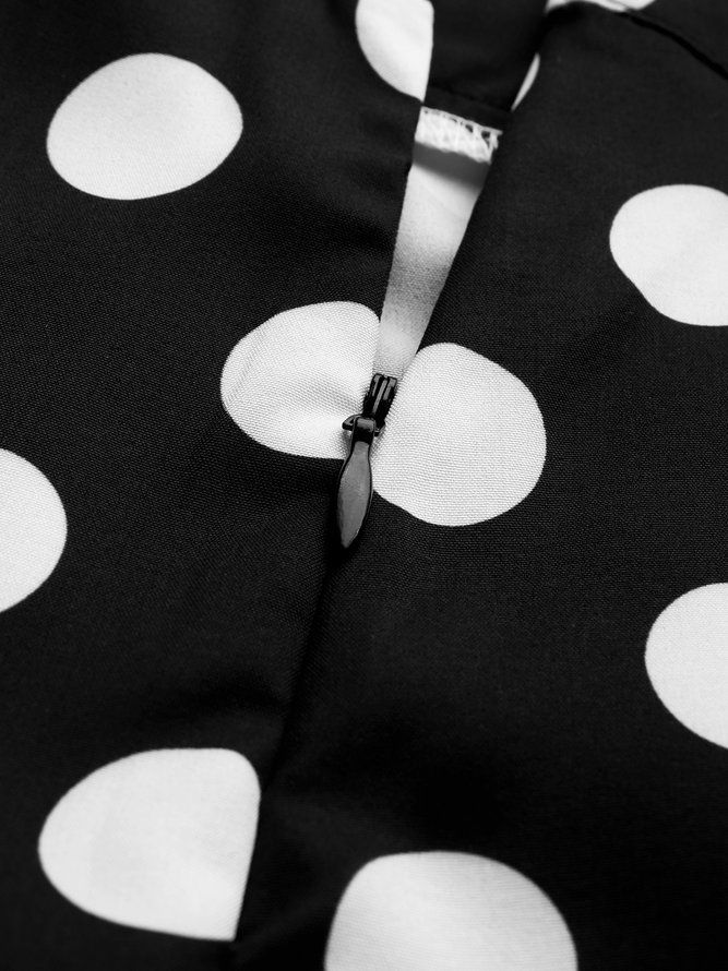 Urban Polka Dots Modebyxor Med Normal Passform